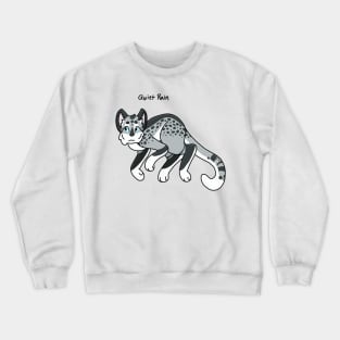 Quiet Rain (Words) Crewneck Sweatshirt